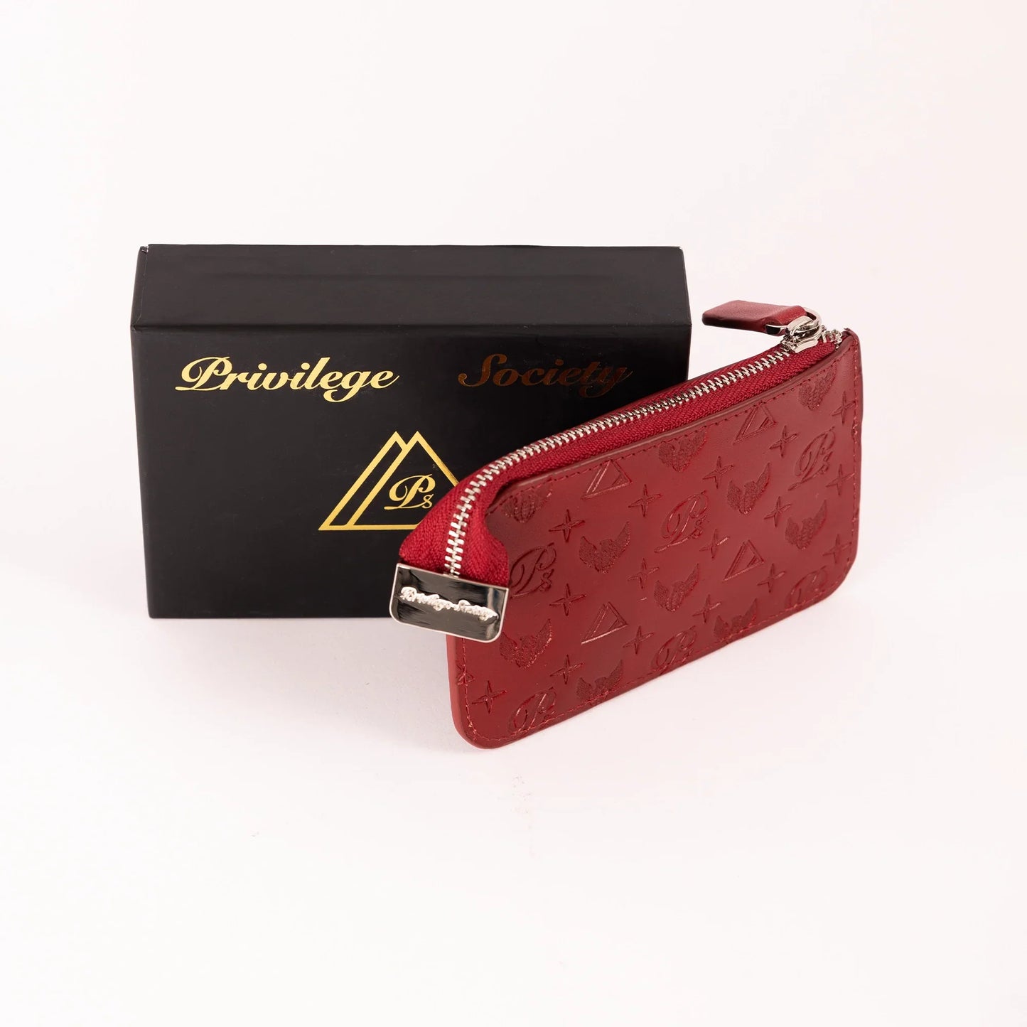 Men's Monogram Leather Keychain Wallet