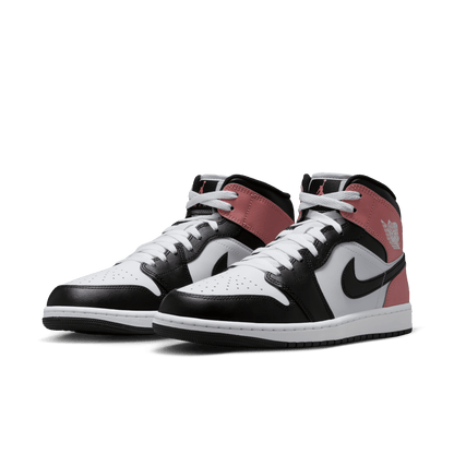 Men's Air Jordan 1 Mid "Black Rust Pink"