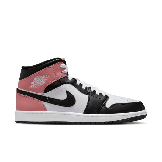 Men's Air Jordan 1 Mid "Black Rust Pink"