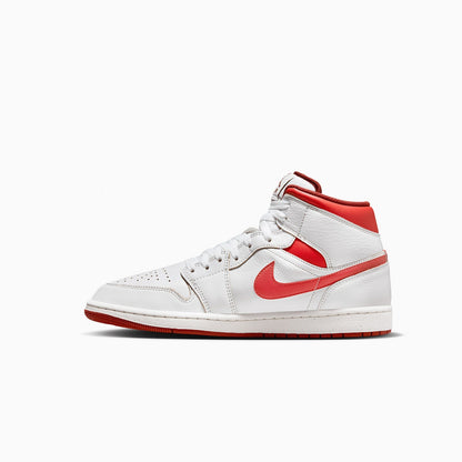 Kid's Air Jordan 1 Mid SE "White Dune Red" Pre School