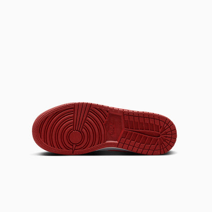 Kid's Air Jordan 1 Mid SE "White Dune Red" Grade School