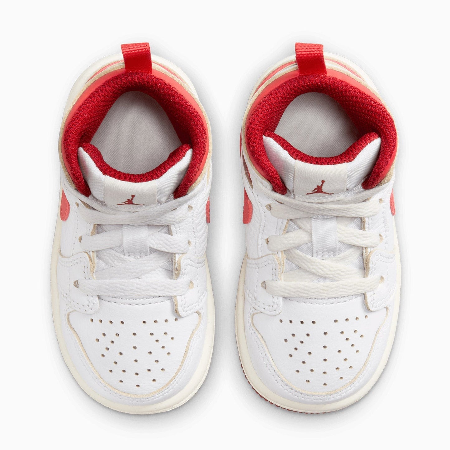 Kid's Air Jordan 1 Mid SE "White Dune Red" Toddlers