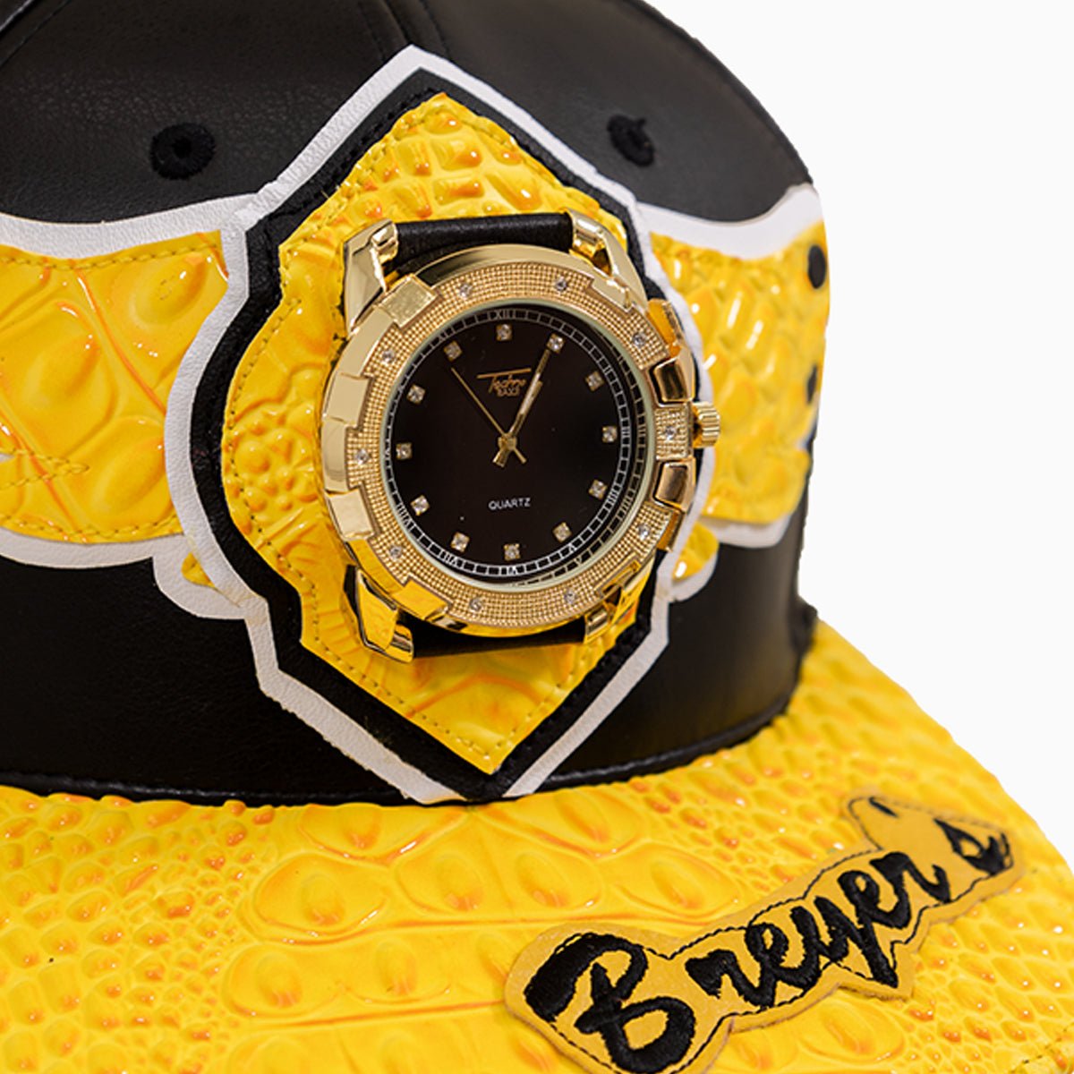 Breyer's Buck 50 Leather Watch Hat With Logo