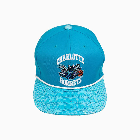 Breyer's Buck 50 Charlotte Hornets Hat With Leather Visor