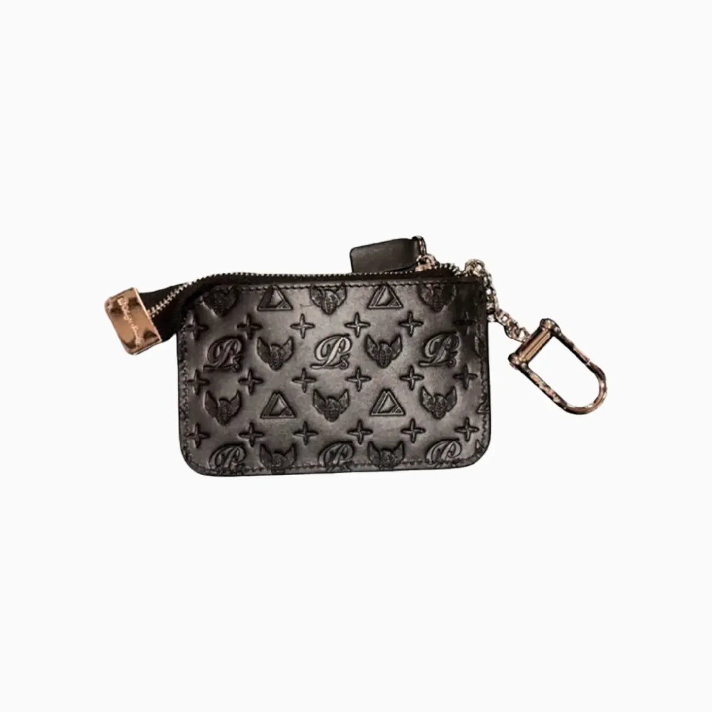 Men's Monogram Leather Keychain Wallet