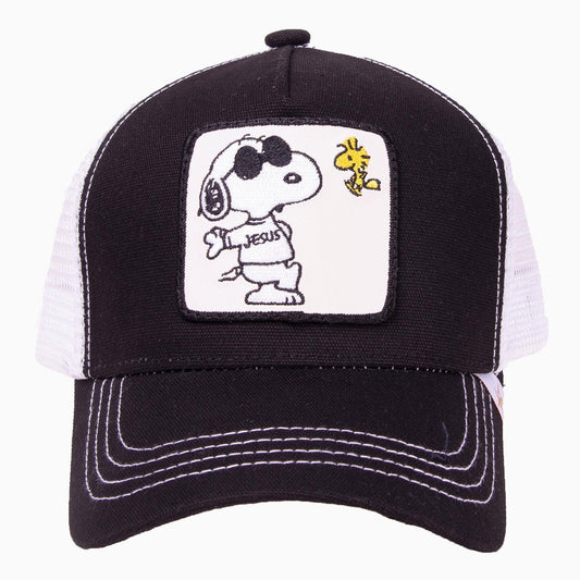 The Cartoon Black White Trucker Hat