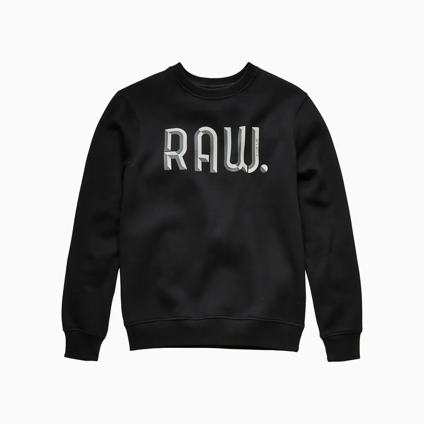 Men's 3D Raw Crew Neck Sweatshirt