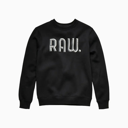 Men's 3D Raw Crew Neck Sweatshirt