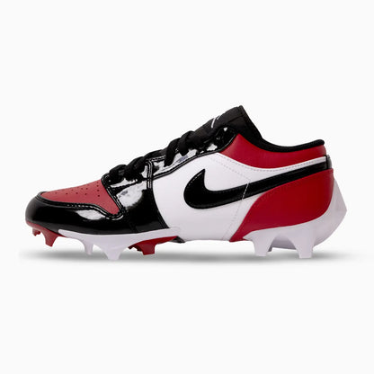Men's Jordan 1 Low TD Football Cleat "Gym Red Black"