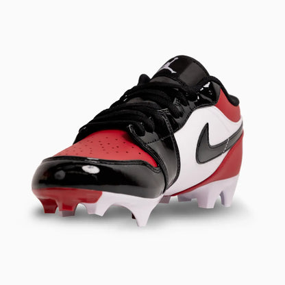 Men's Jordan 1 Low TD Football Cleat "Gym Red Black"