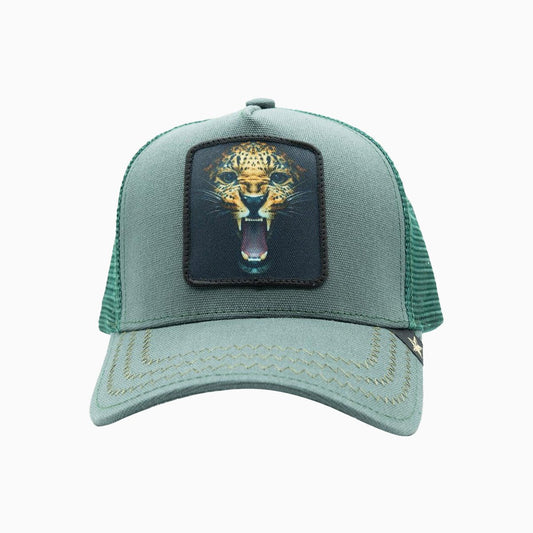 The Light Green Gold Star Chita Trucker Hat
