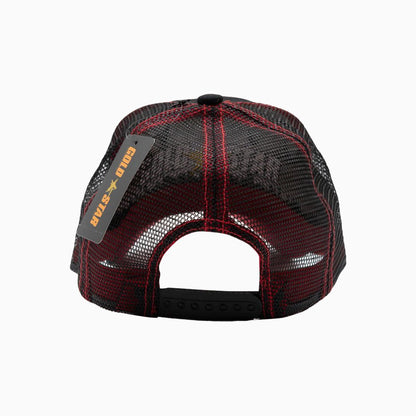 The Rooster Black Red Trucker Hat