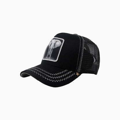 The Elephant Black Trucker Hat