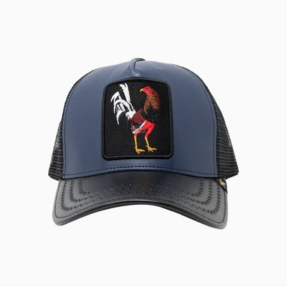 The Rooster Leather Trucker Hat