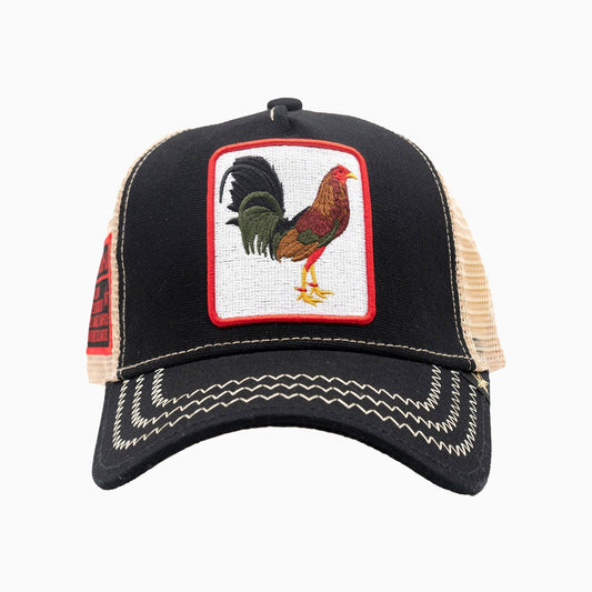 The Rooster Black Trucker Hat