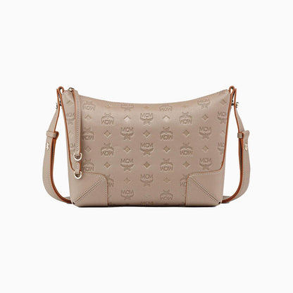 Women's Klara Monogrammed Leather Shoulder Bag