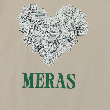 Men's Money Heart Graphic Short Sleeve T Shirt