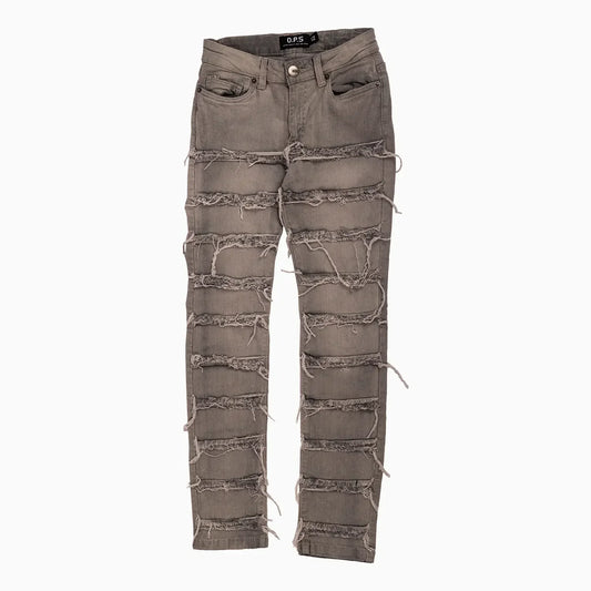 Kid's OPS Distressed Ripped Denim Jeans Pant