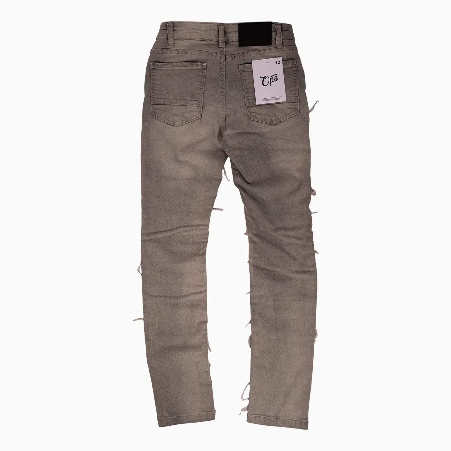 Kid's OPS Distressed Ripped Denim Jeans Pant
