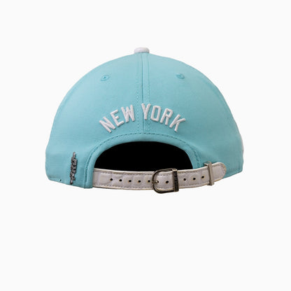 New York Yankees MLB Leather Visor Strapback Hat
