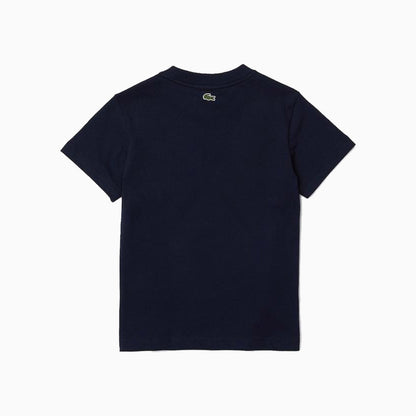 Kid's Printed Crocodile Cotton Crew Neck T-Shirt