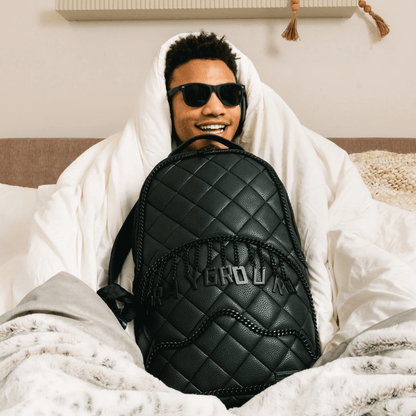 Quilted Logo Backpack