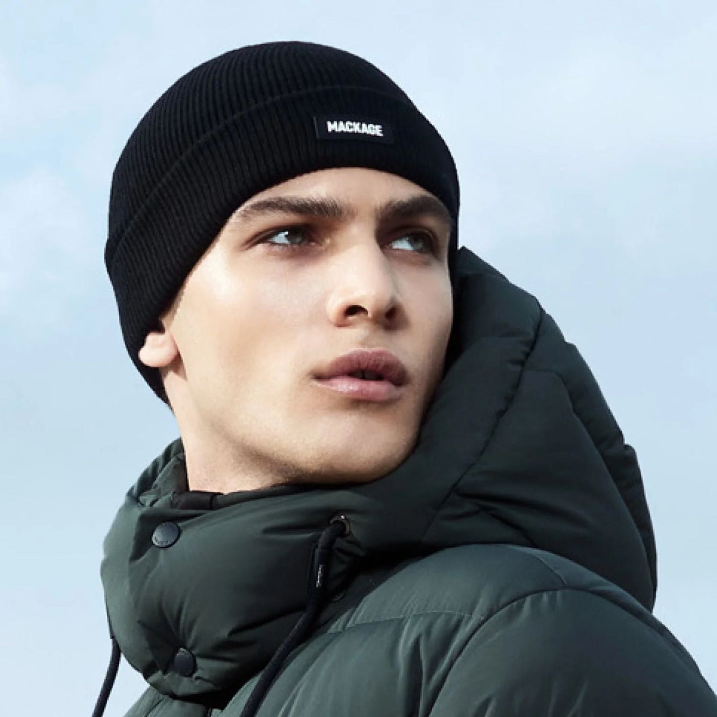 MASON Cuffed With Logo Beanie Hat