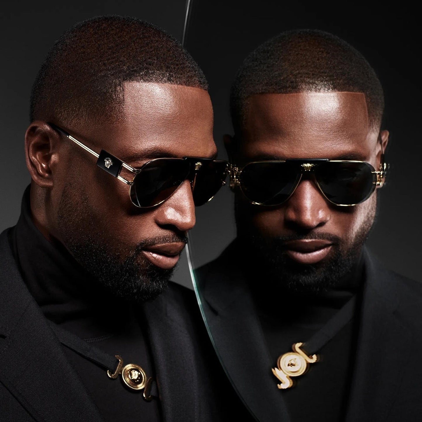 Men's Versace Special Project Aviator Sunglasses
