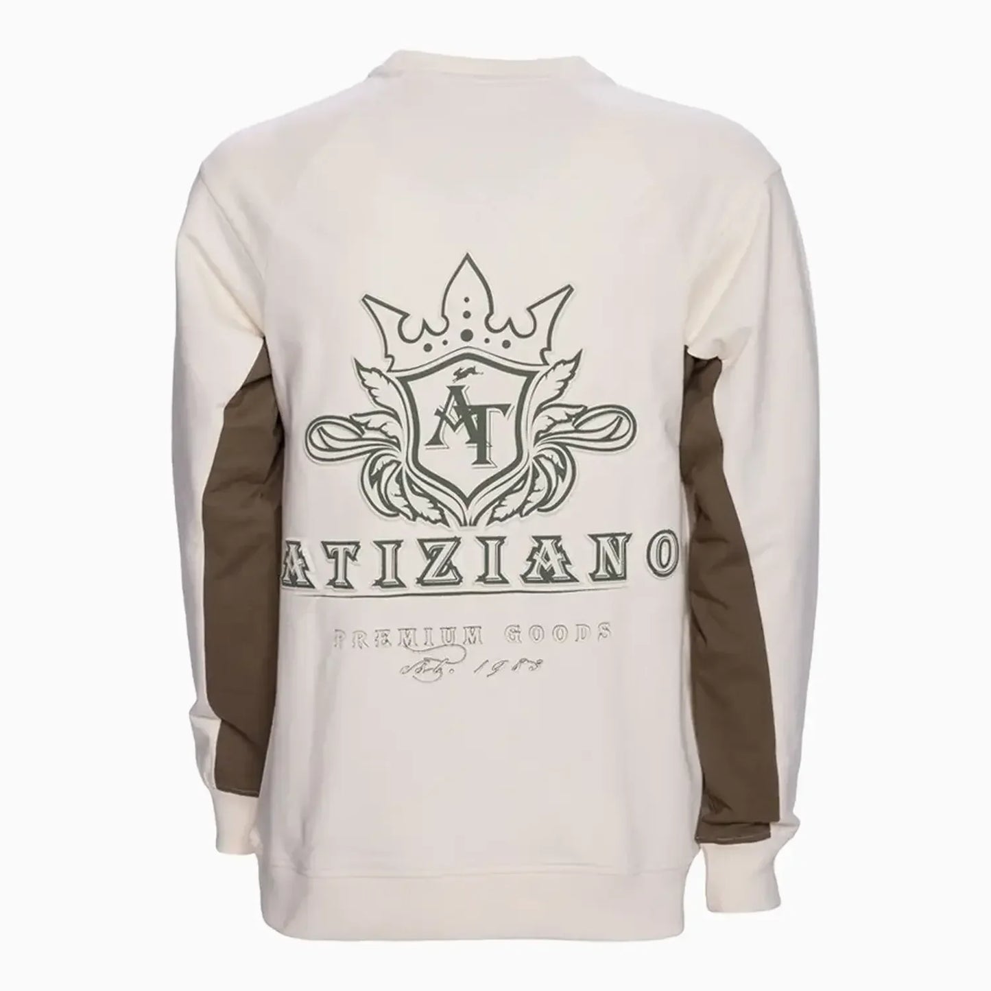 Men's Gideon Printed French Terry Crew Neck Sweatshirt
