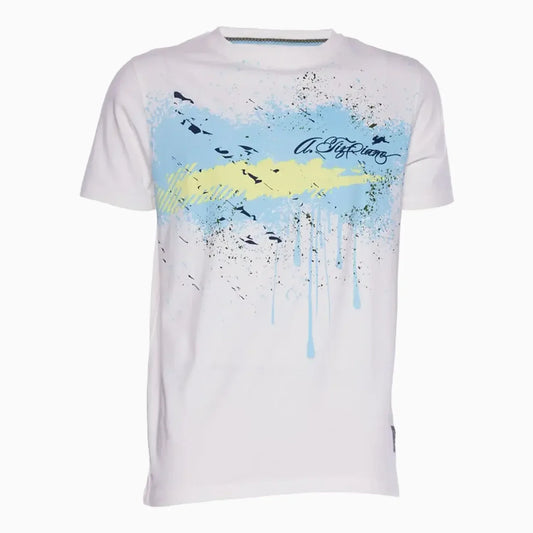 Men's Kelvin Graphic Print Crew Neck T-Shirt