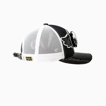 Breyer's Buck 50 Wool Trucker Hat With Leather Visor