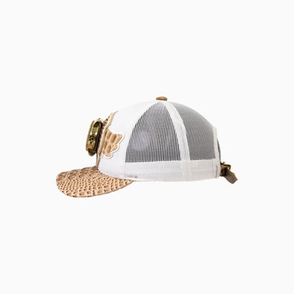 Breyer's Buck 50 Wool Trucker Hat With Leather Visor