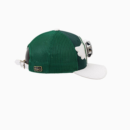 Breyer's Buck 50 Wool Trucker Hat With Leather Visor