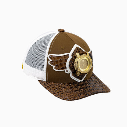 Breyer's Buck 50 Wool Trucker Hat With Leather Visor