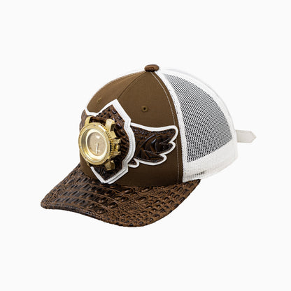 Breyer's Buck 50 Wool Trucker Hat With Leather Visor