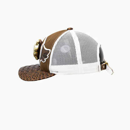 Breyer's Buck 50 Wool Trucker Hat With Leather Visor