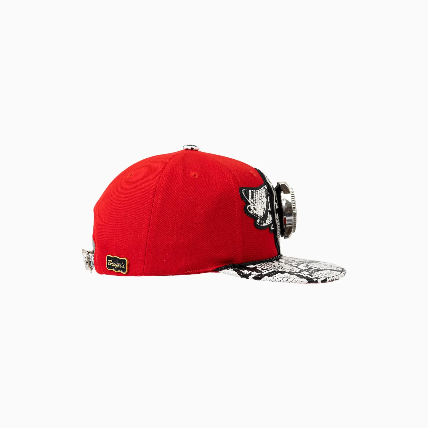 Breyer's Buck 50 Wool Watch Hat With Faux Snake Skin Visor