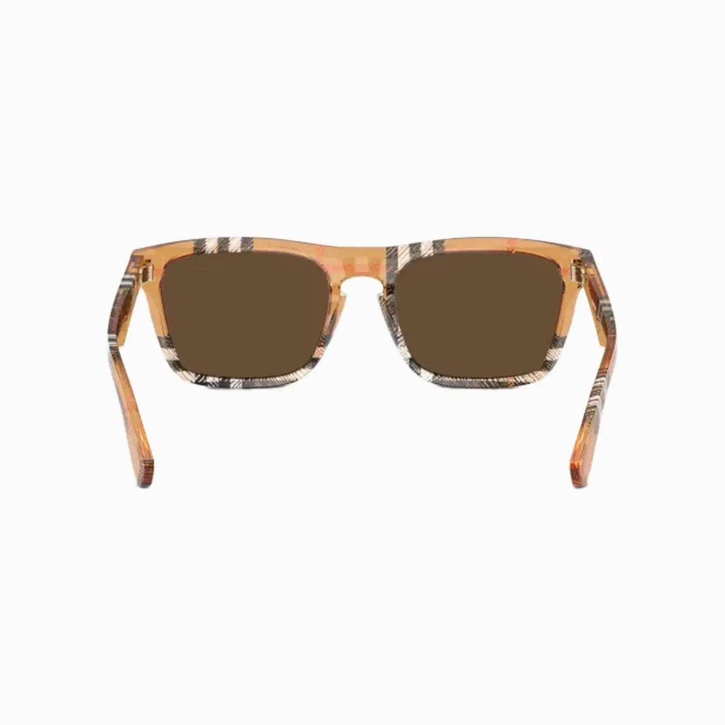 Men's Check Square Sunglasses