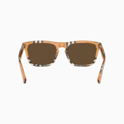 Men's Check Square Sunglasses