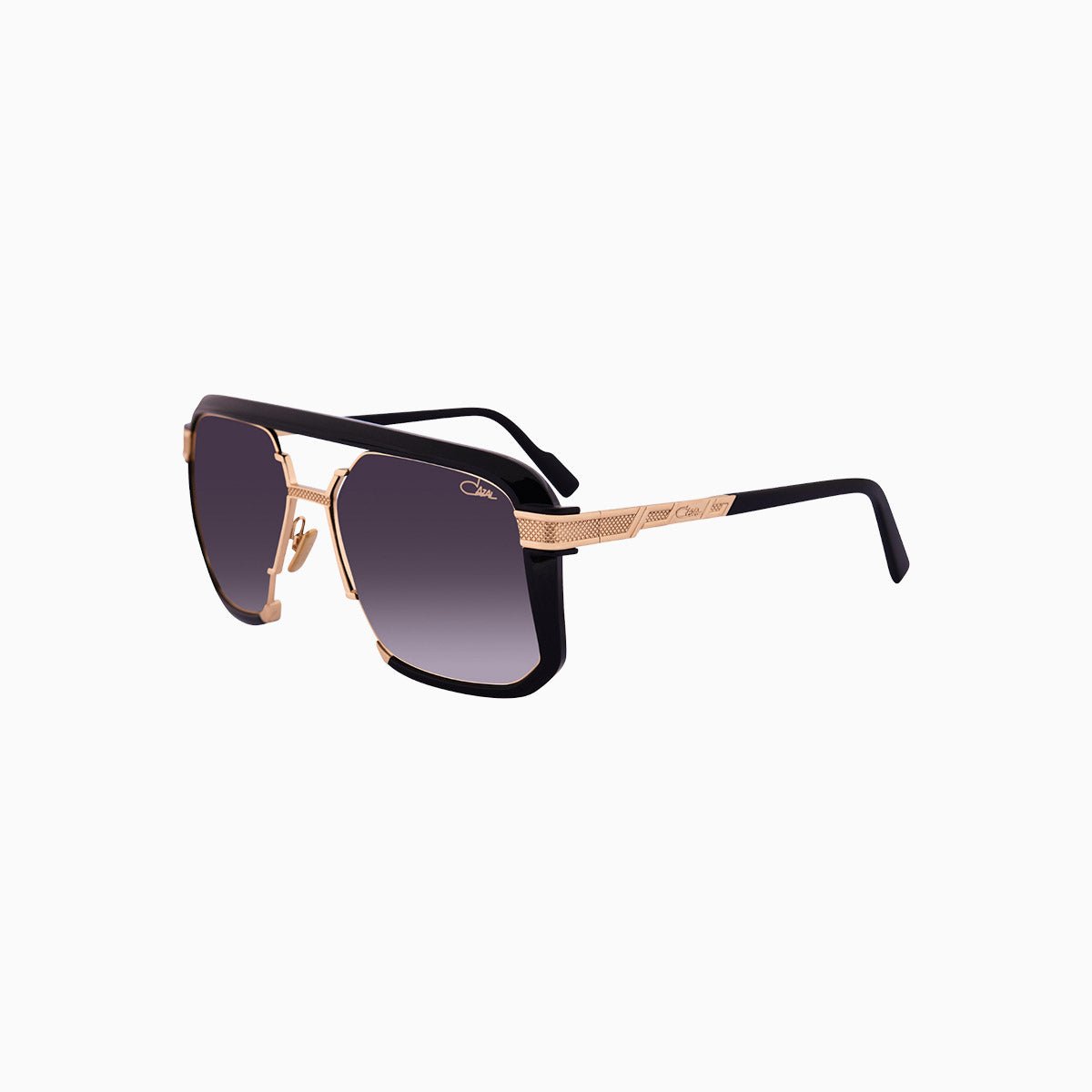 Cazal 682 Black Silver Gold Sunglasses