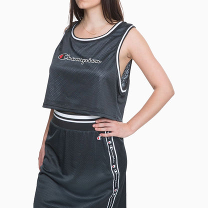 Women's Reversible Mesh Cropped Tank Top