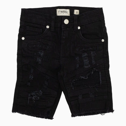 Kid's Little Motocross Denim Jeans Shorts