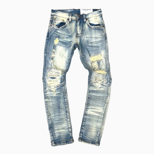 Kid's Washed Up Denim Jeans Pant