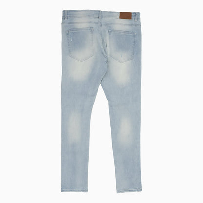 Men's Clean Distressed Denim Pant