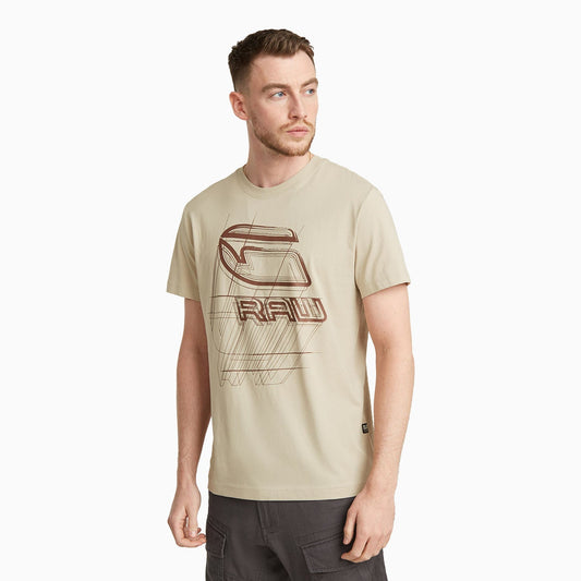 Men's Graphic Bright Crew Neck T Shirt