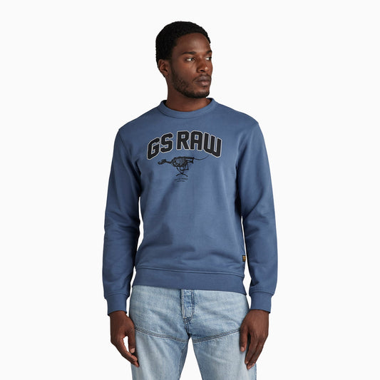 Men's Skeleton Dog Graphic Sweatshirt