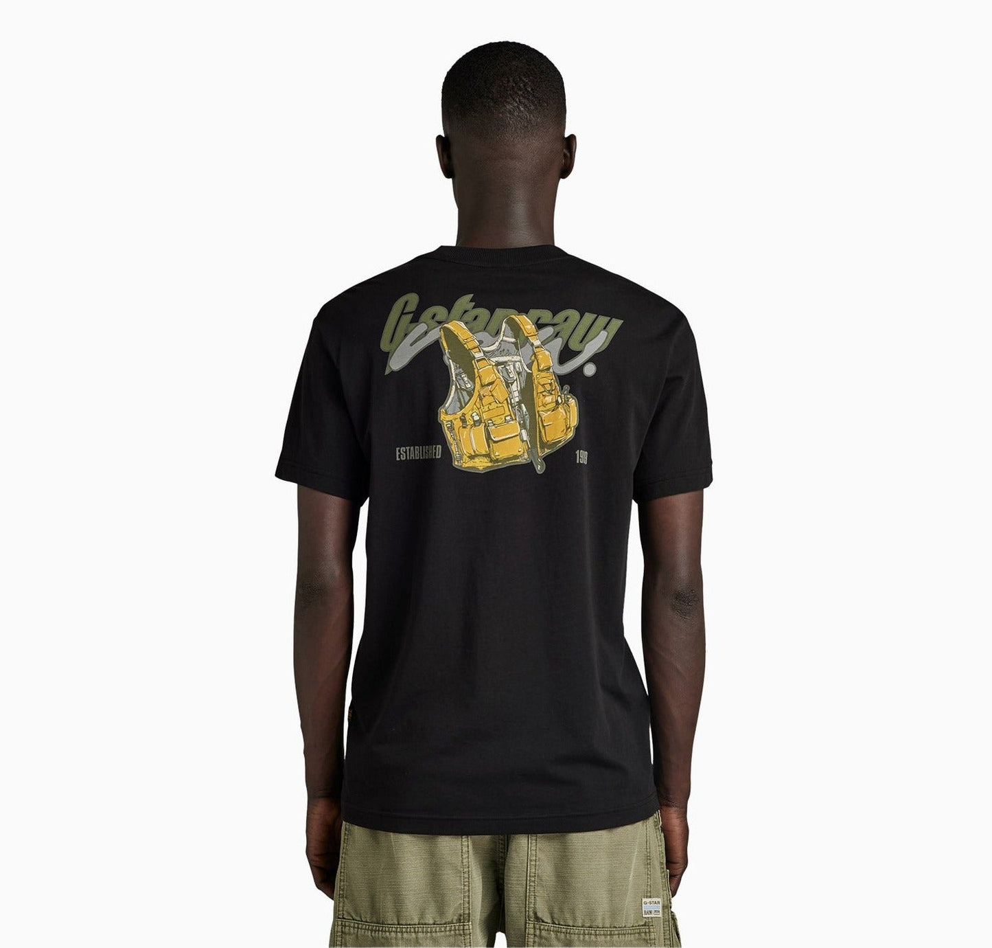 Men's Vest Back Graphic T-Shirt