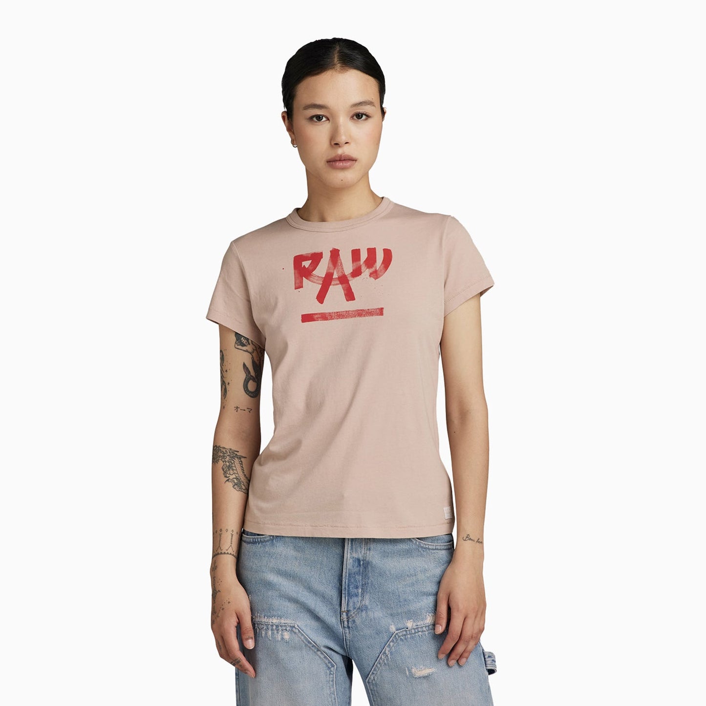Women's Calligraphy Graphic Short Sleeve T-Shirt