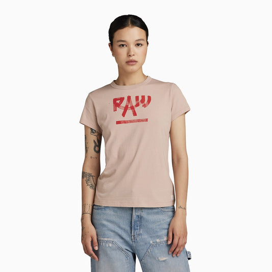 Women's Calligraphy Graphic Short Sleeve T-Shirt