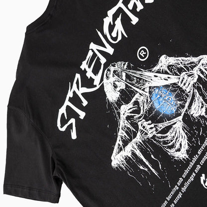 Men's Strength Skeleton Crew Neck T Shirt